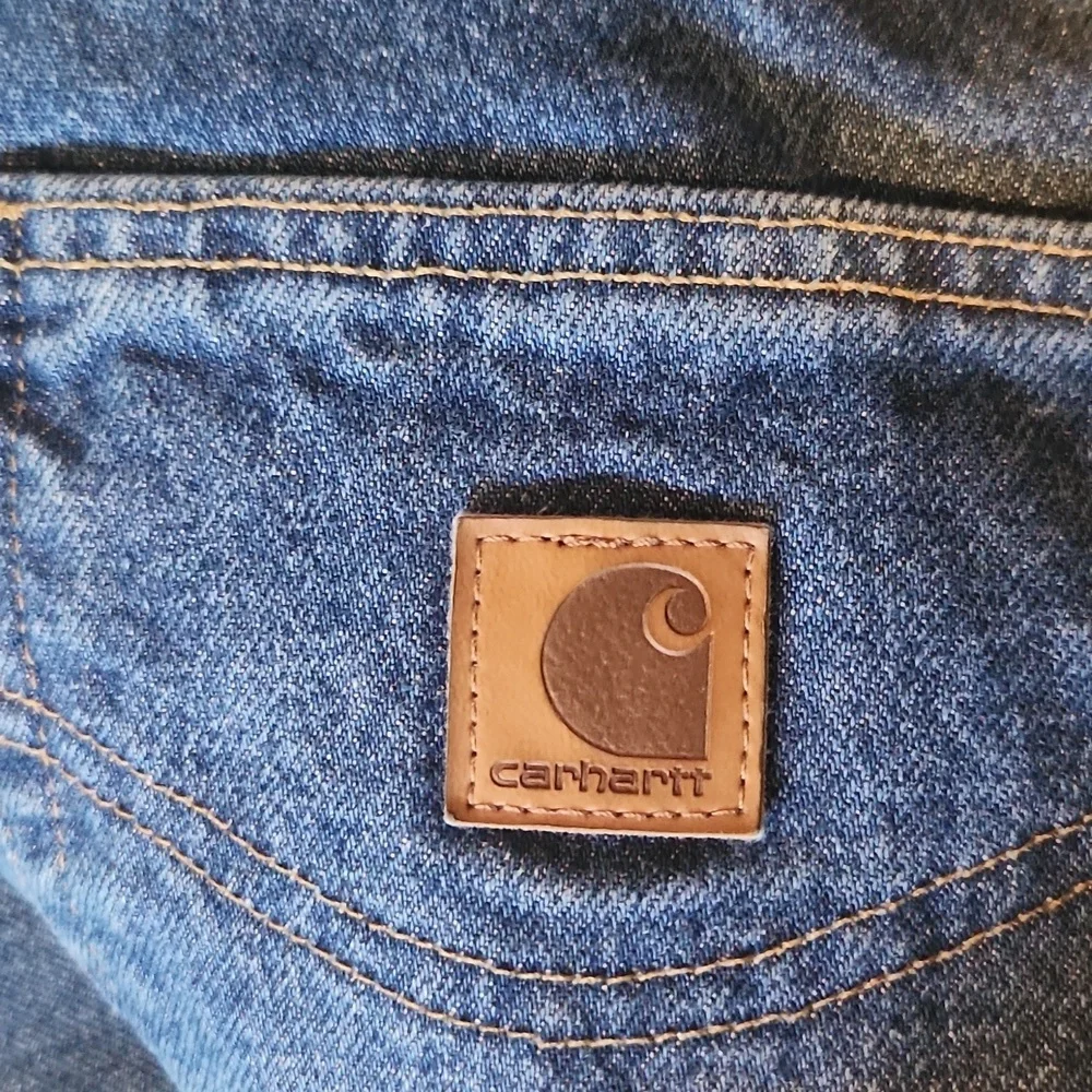 Carhartt Relaxed Fit Acid Washed Straight Leg 100% Cotton Jeans
